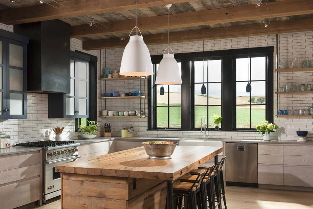 open farmhouse kitchen design